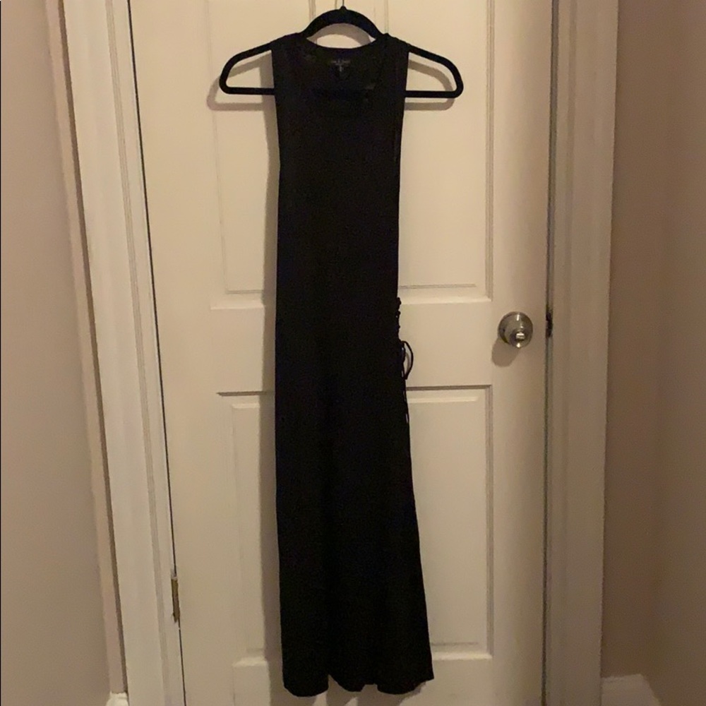 Rag & Bone Black lace up midi dress - Picture 6 of 9